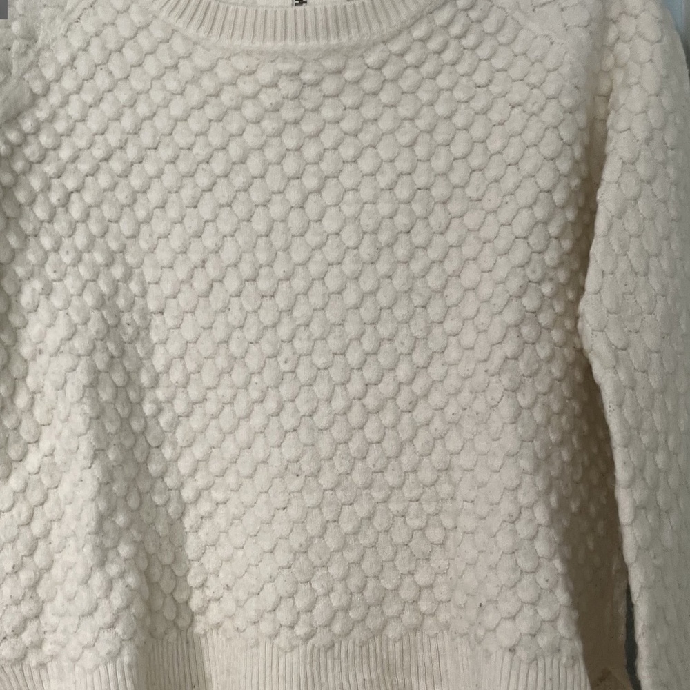 French Connection Honeycomb Wool Pattern Sweater